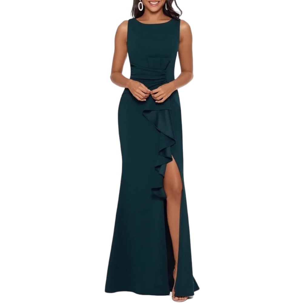 Elegant Green Evening Gown